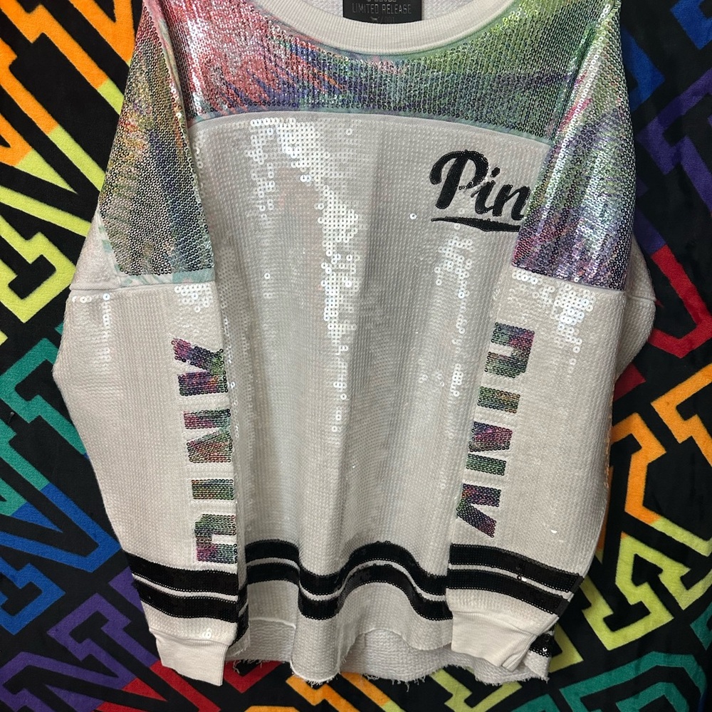 Pink Sequin Sweatshirt
